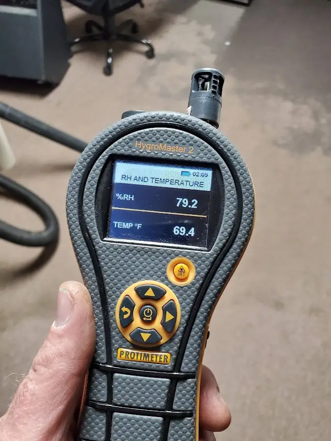 Moisture meter humidity assessment for Mold Remediation & Removal in Howland Center
